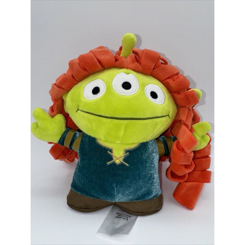 Disney Store ALIEN REMIX Toy Story Alien BRAVE Merida Stuffed Plush Doll RARE‎